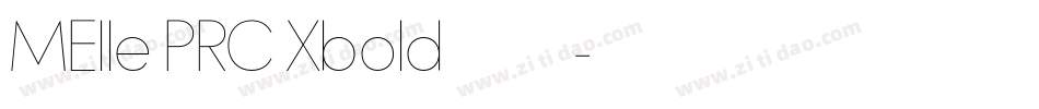 MElle PRC Xbold字体字体转换